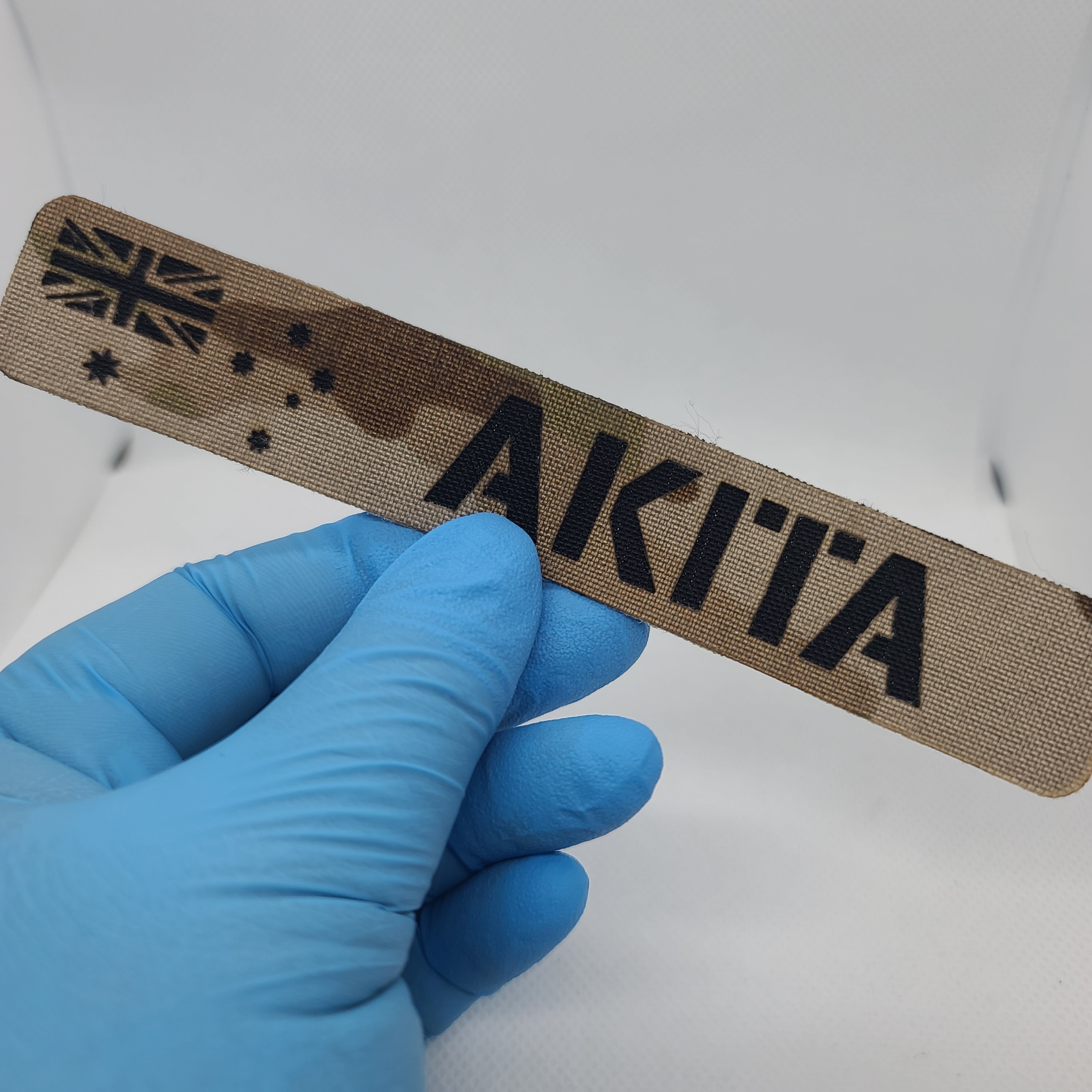 Laser Cut Customizable Flag & Name Tape Patch Etsy