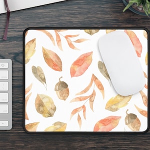 Herbst Maus Pad, Aquarell Blatt Maus Pad, Herbstlaub, Herbst Maus Pad Dekor