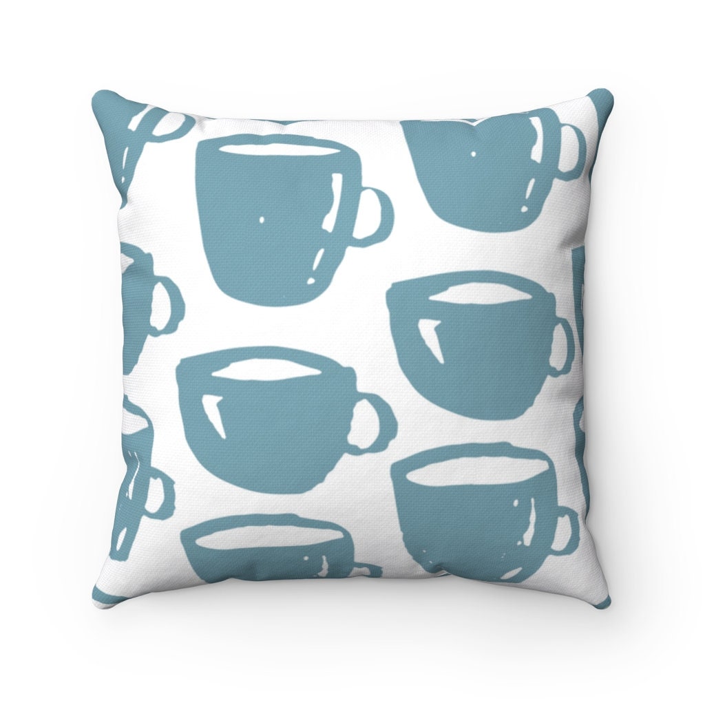 Coffee Cup Pattern Cushion Cover Throw Pillowcase Pillow Covers C, One Size Zainafacai Decor 1PC Graffi Style Pillowcase 