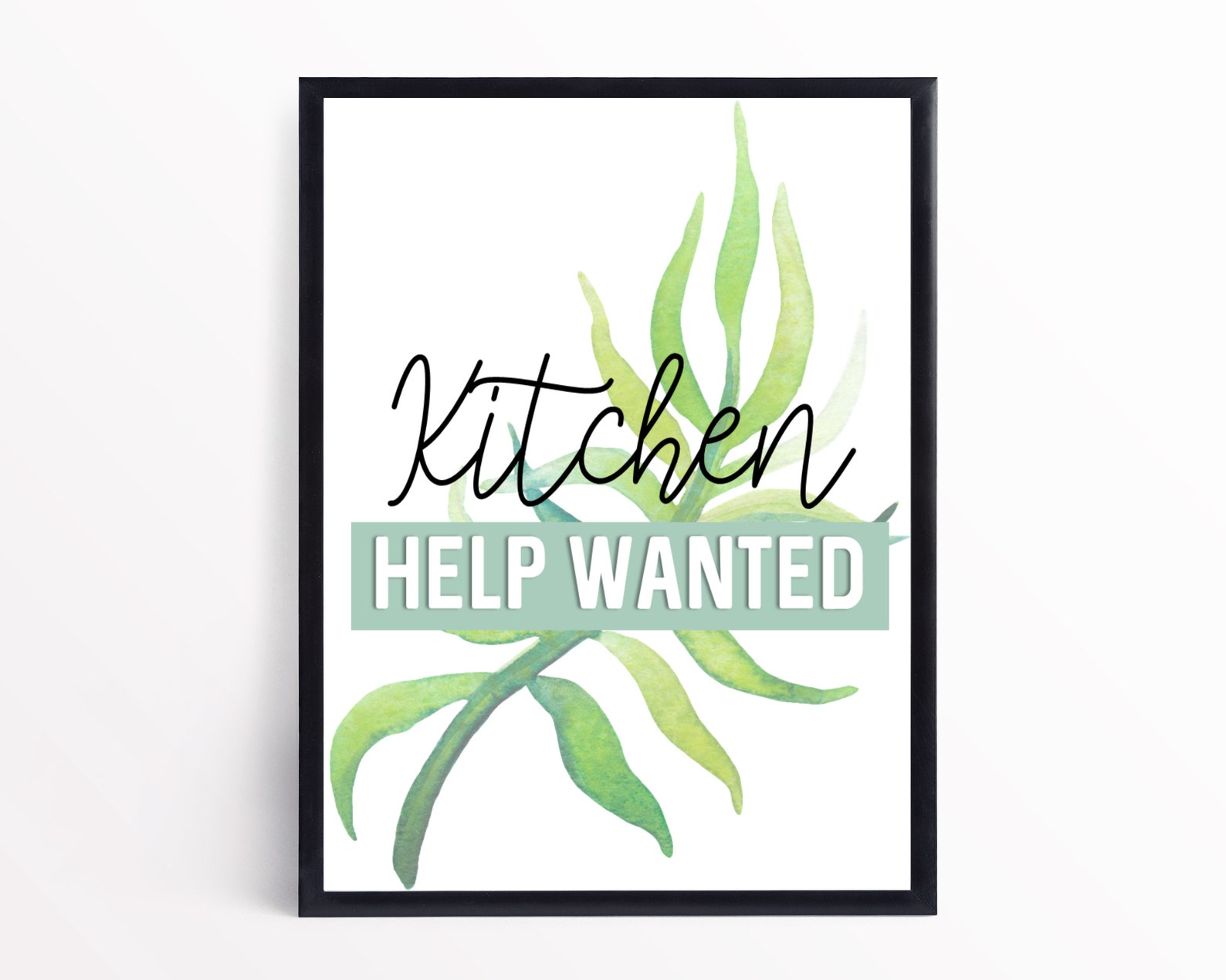 Kitchen Help Wanted Kitchen Wall Decor Printable Kitchen Etsy