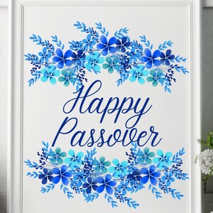 Happy Passover Printable Sign, Passover Decor, Feast of Unleavened ...