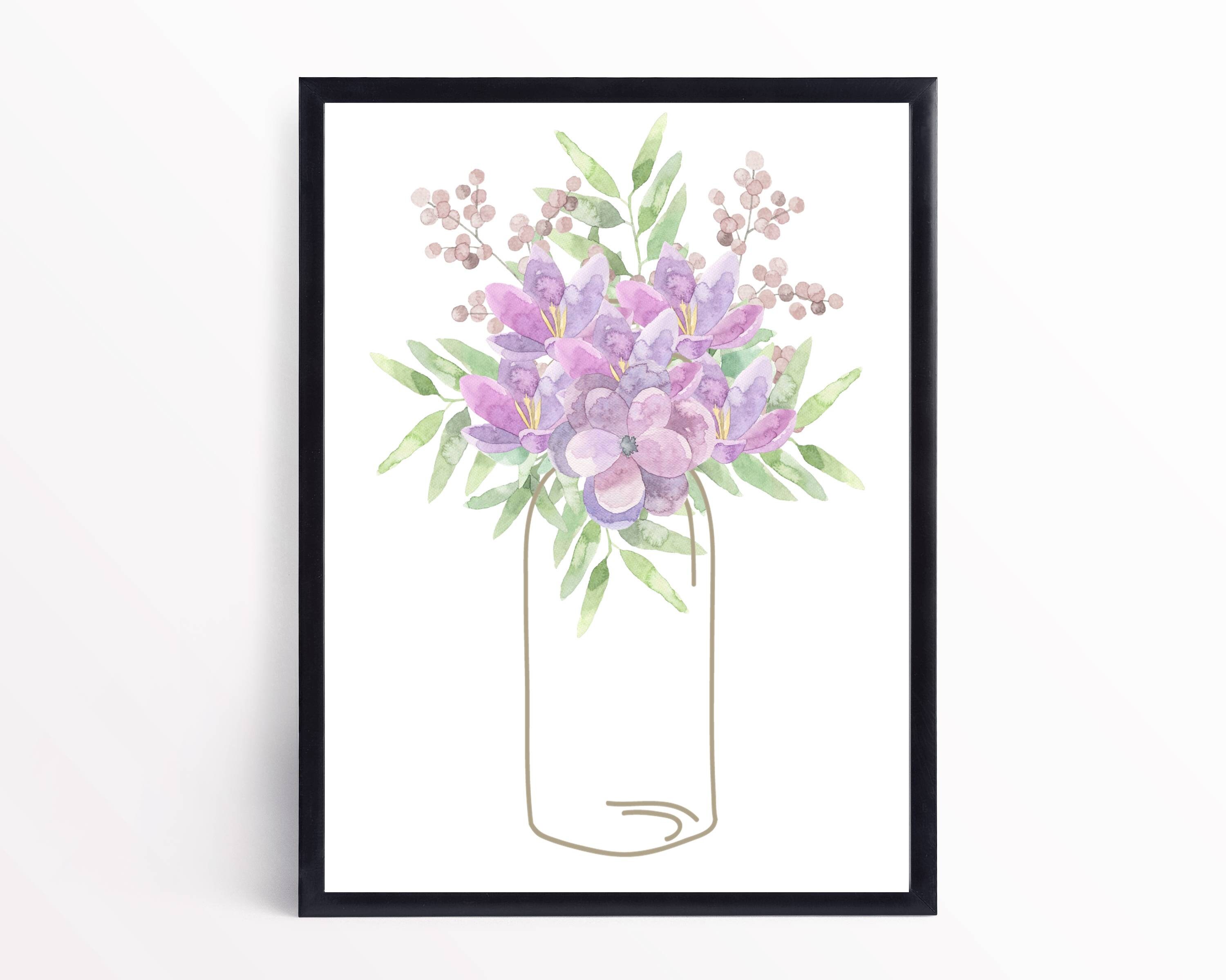 Flowers Decor Printable-farmhouse Wall Printables-wall Decor Prints ...
