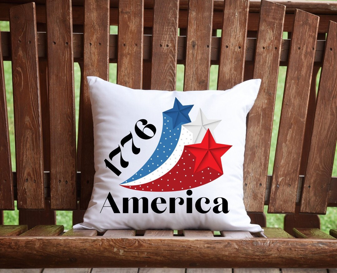 Fourth of July Pillow Cover 4th of July 1776 America Pillow Etsy