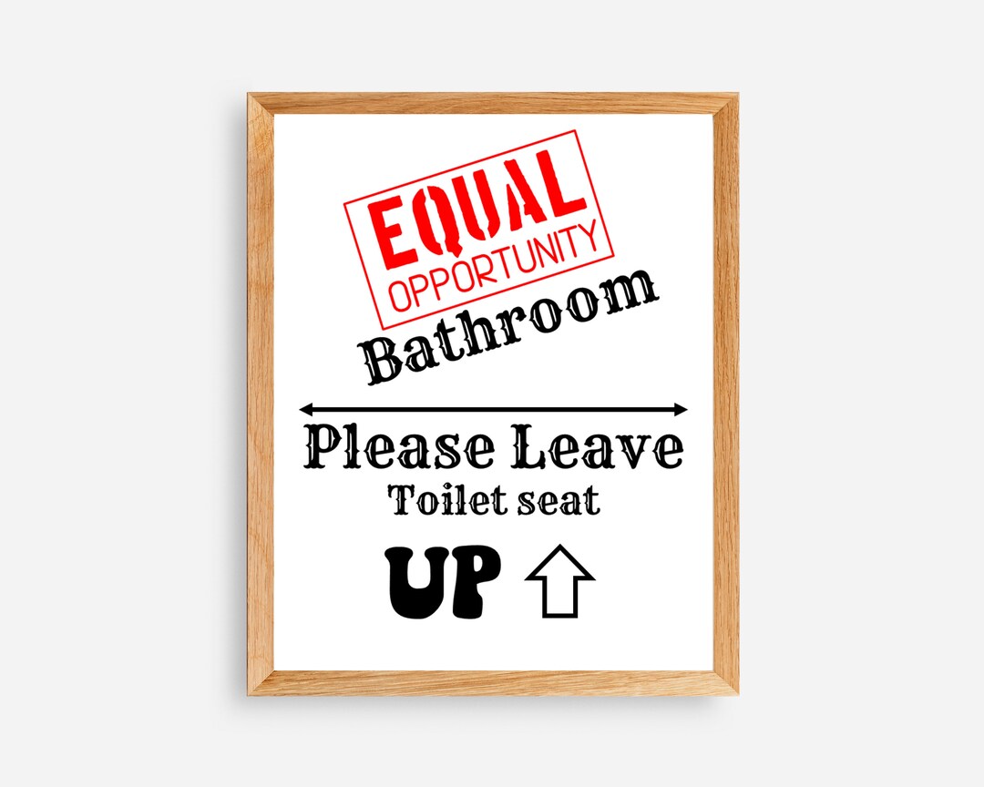 Man Cave Sign Printable, Funny Bathroom, Gifts for Men, Humor Bathroom