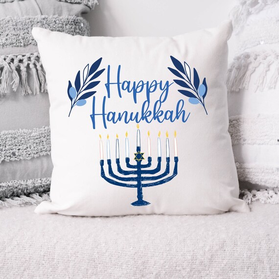 Hanukkah throw pillows hotsell