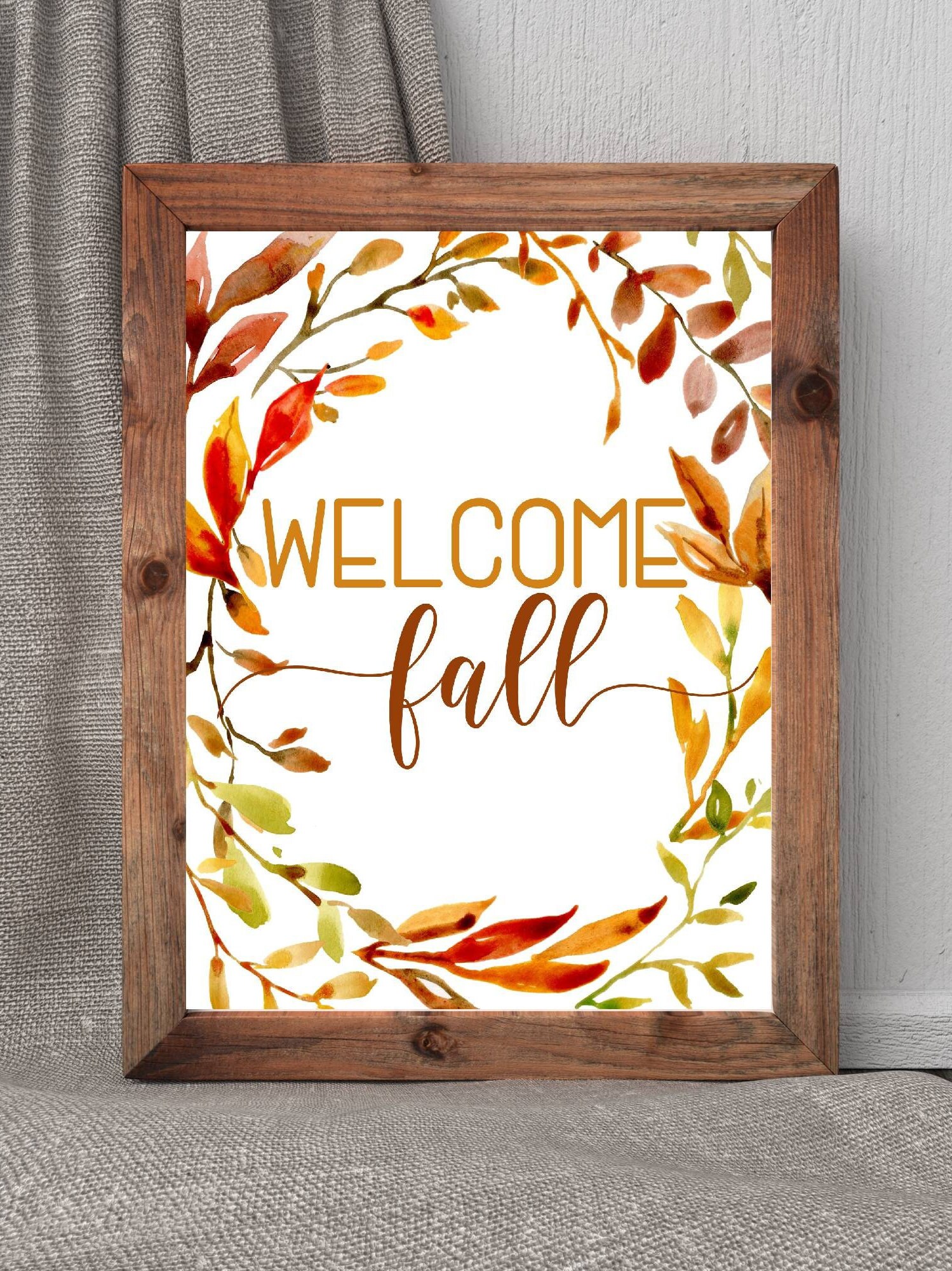Fall Autumn Sign Printable-fall Wall Decor Print-thanksgiving - Etsy