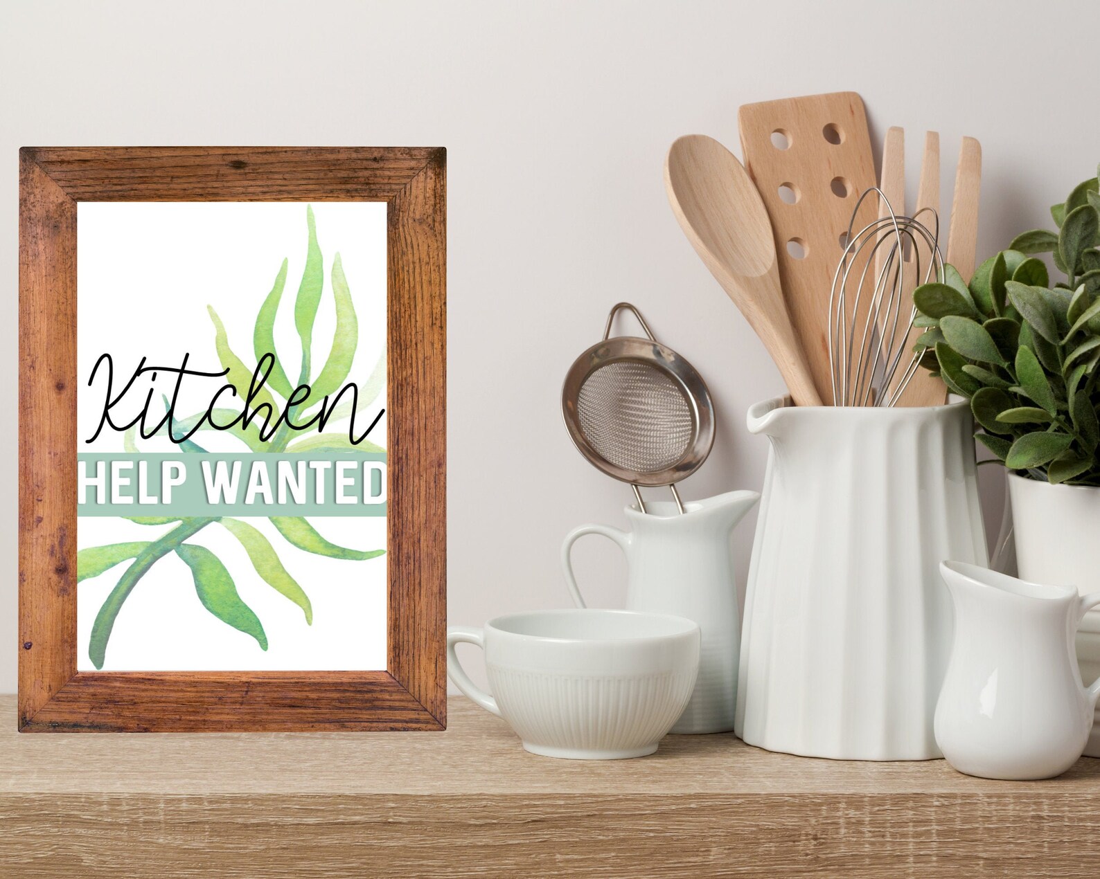 Kitchen Help Wanted Kitchen Wall Decor Printable Kitchen Etsy