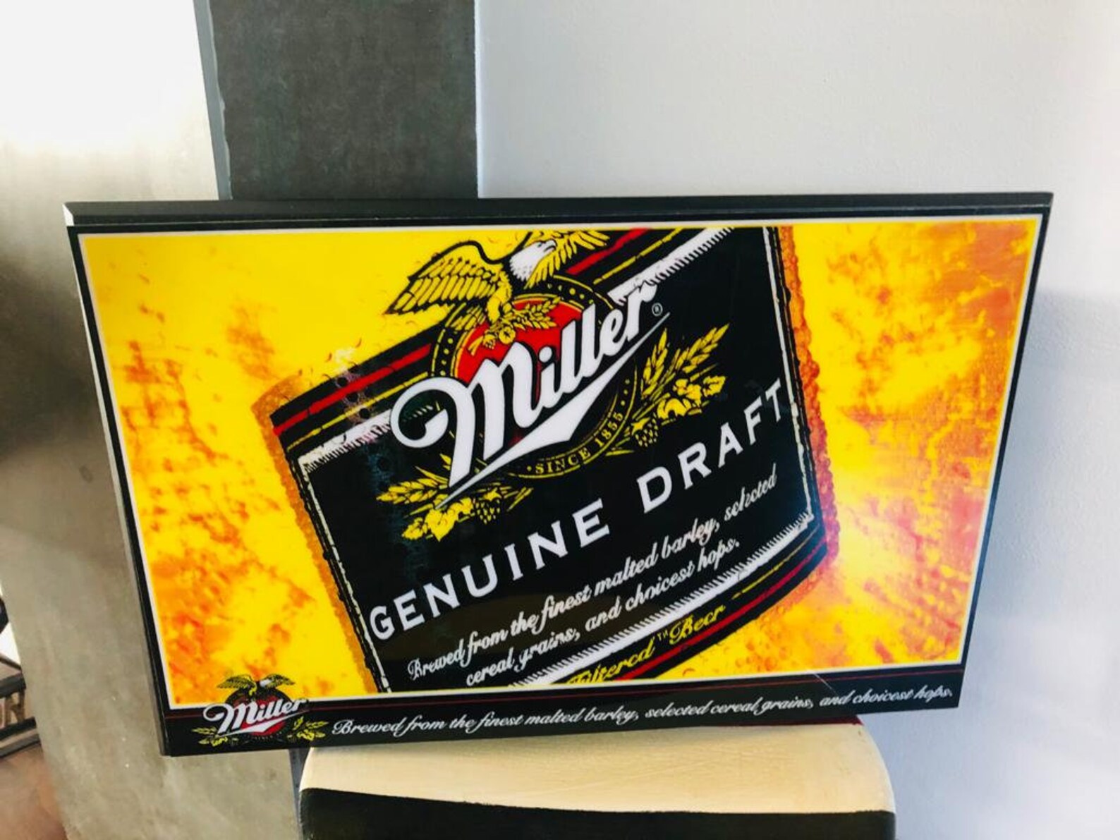 Original Miller Beer Sign Light Etsy