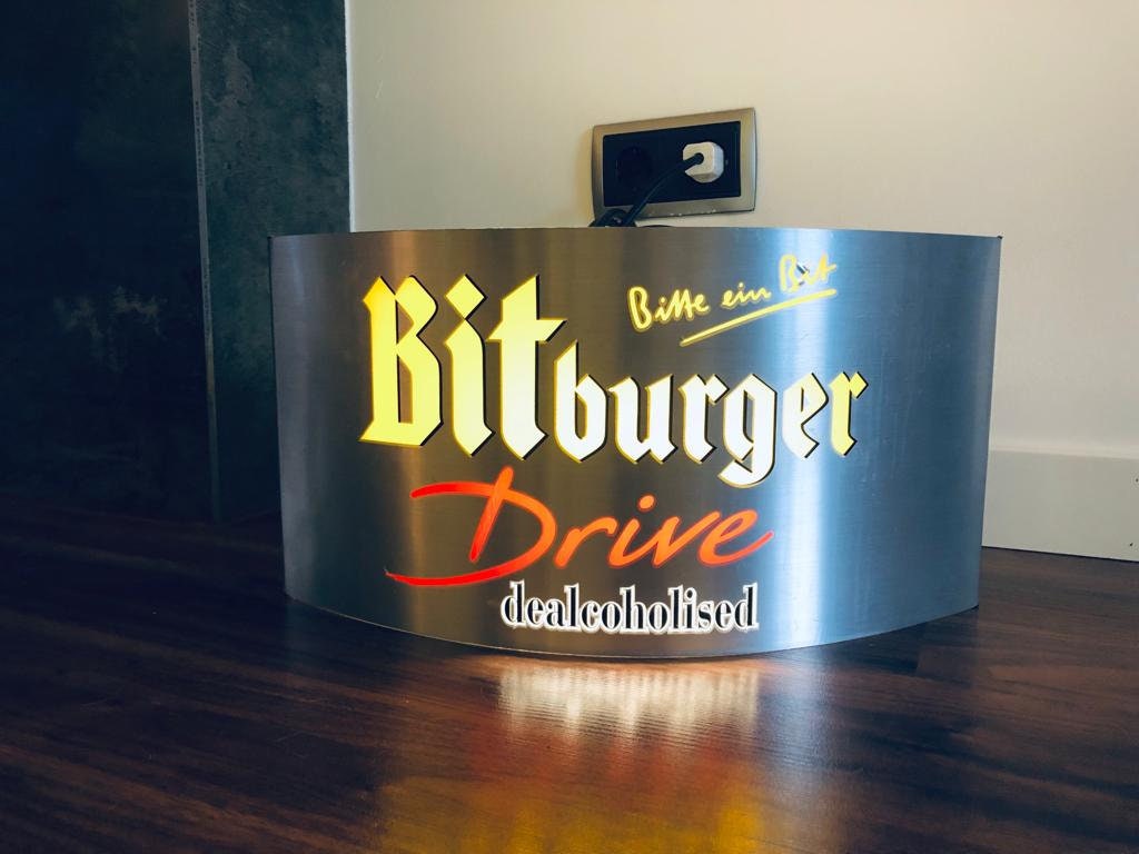 Original Bitburger Beer Sign Light From 90s. Good Conditions - Etsy