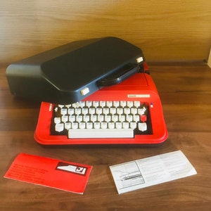 Olivetti Lettera 92 - Rote Farbe - Sehr guter Zustand