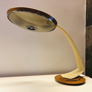 Amazing FASE Lamp Boomerang 2000  White & Mustard. Excellent Conditions