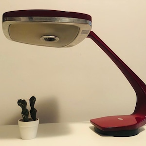 FASE / GEI Madrid Lamp / Color Wine / Period: 60s  70s / MINT Conditions