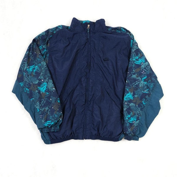 Nike 90s blue green lightweight jacket windbreaker - L