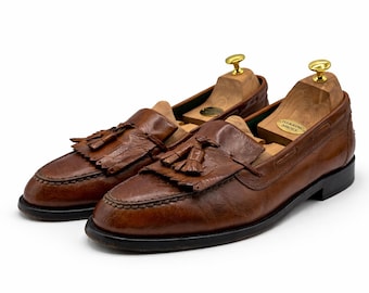 BALLY tan brown men's Keeble leather loafers 45.5 eur 11.5 UK 12.5 us Made Italy