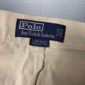Polo Ralph Lauren Beige Tyler Short Chino Cotton Shorts Size Men's 38-39w image 3