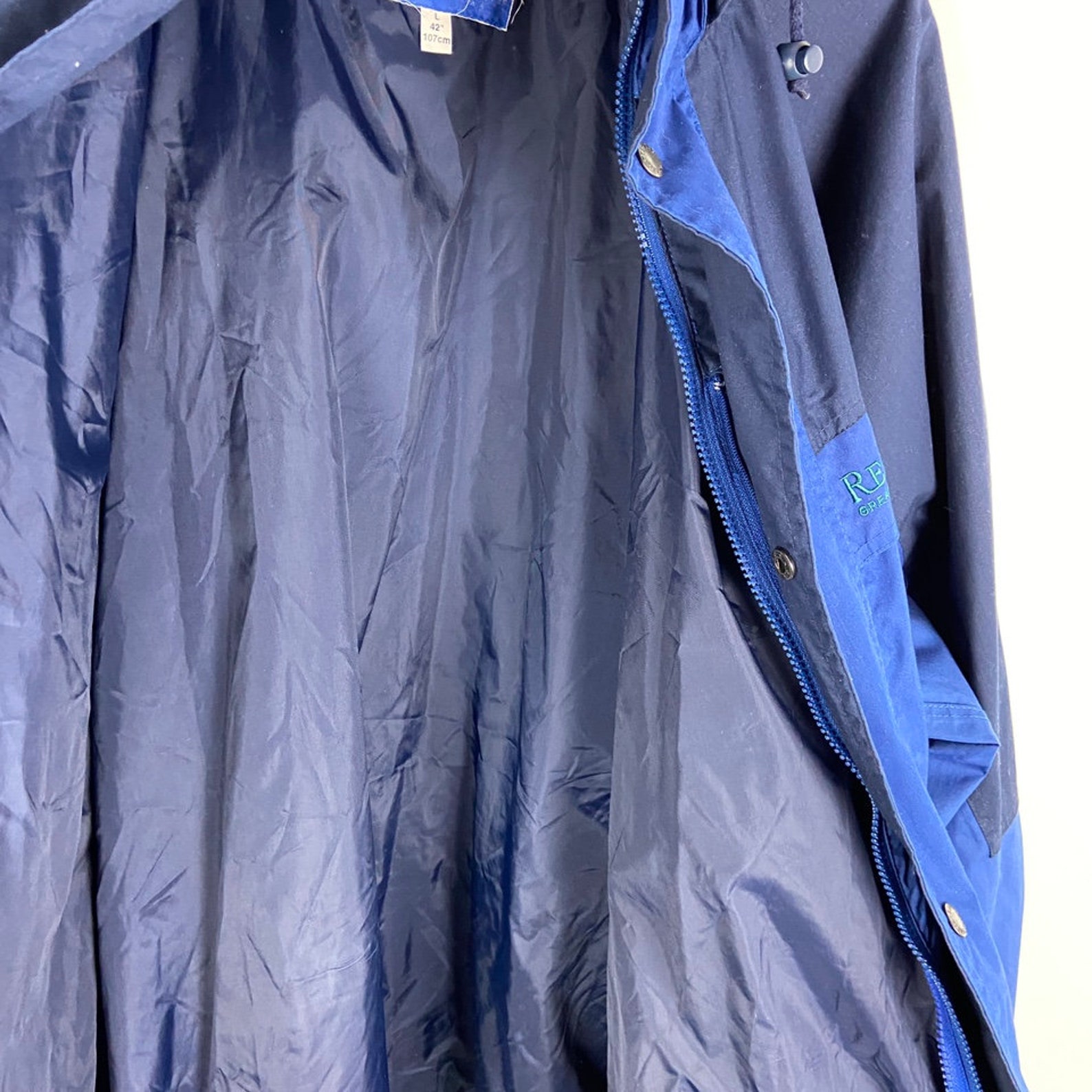 Vintage Regatta X-ert waterproof blue jacket / rain coat Large | Etsy