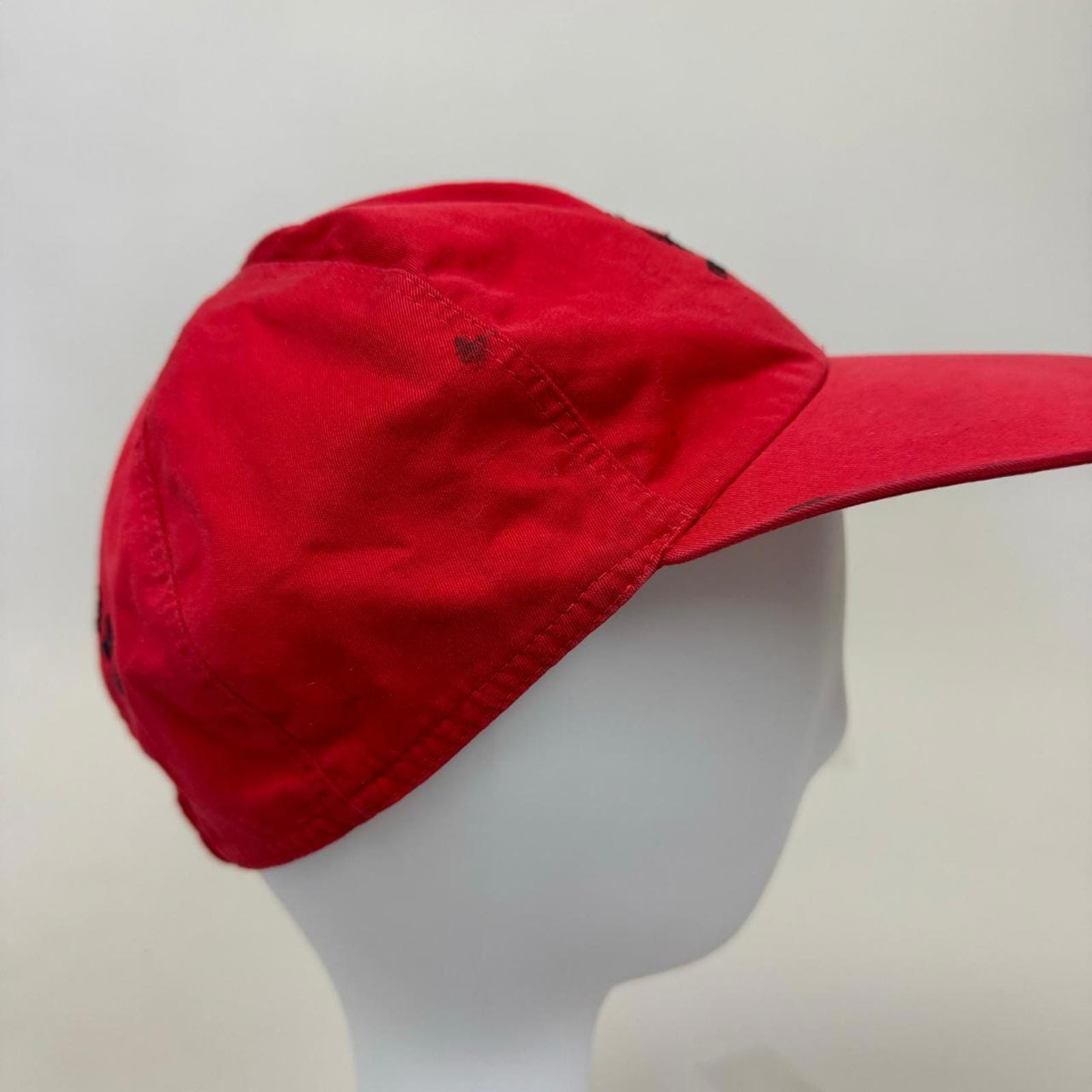 Burberrys / Burberry Vintage Red Cotton Baseball Hat Cap - Etsy display picture 2