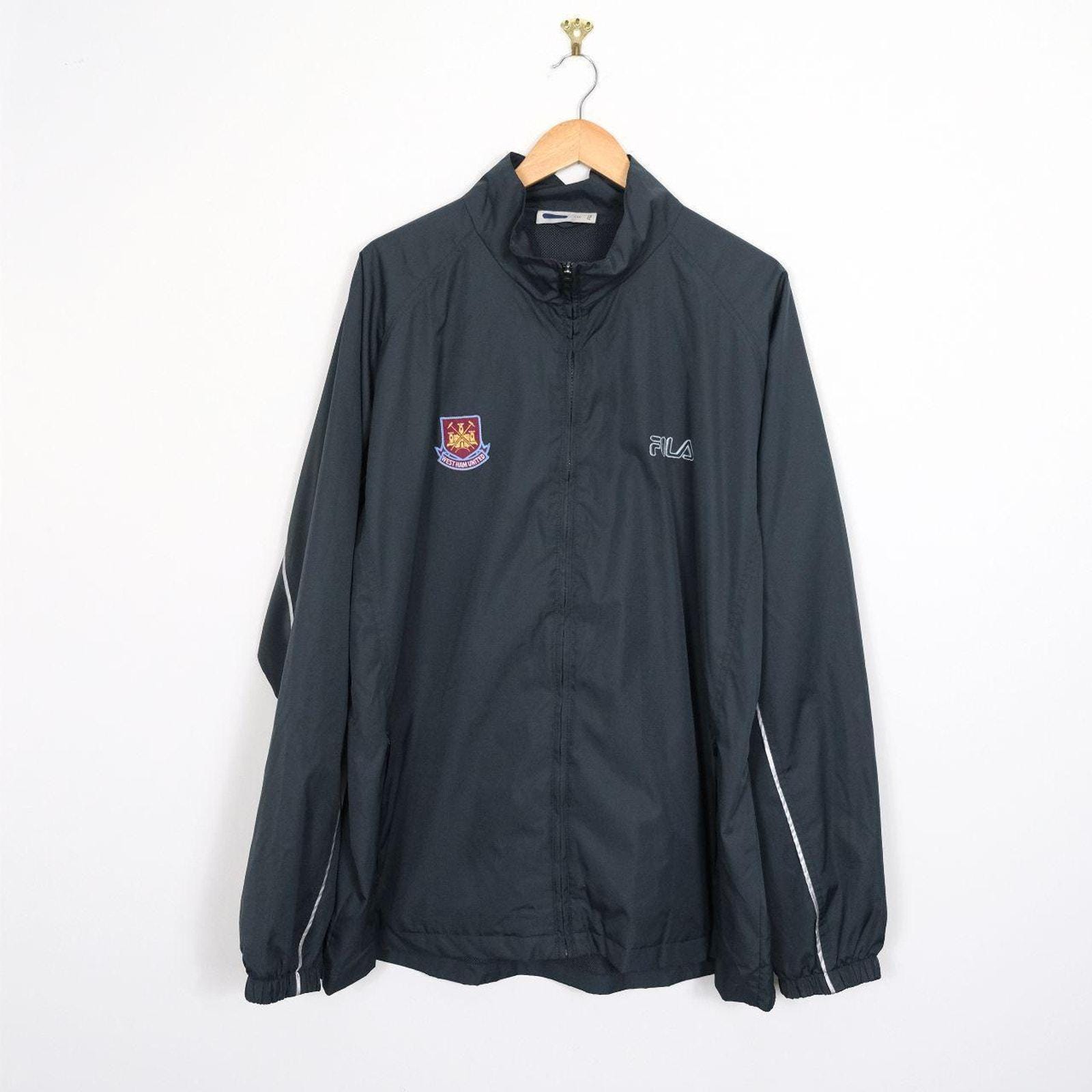 Vintage Fila West Ham United Football Jacket Soccer Track Top 