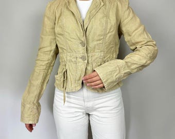 Ralph Lauren Ivory Linen Lightweight womens Blazer Jacket