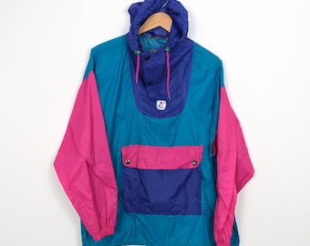 K-Way Pac A Mac Vintage 90’s Size Medium M mens anorak festival lightweight