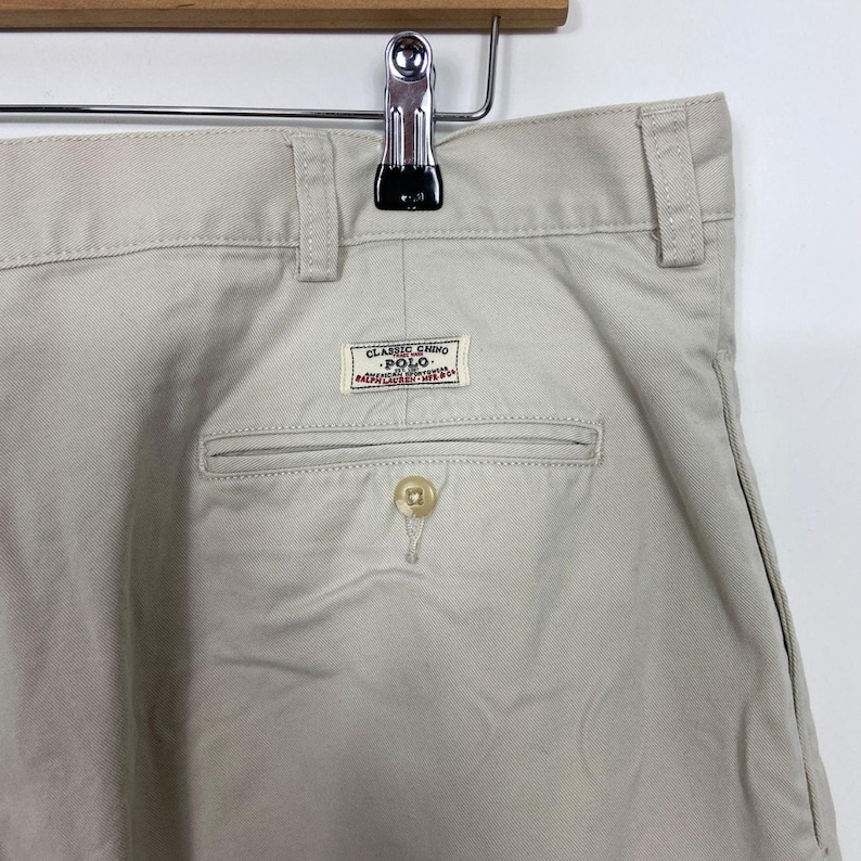 Polo Ralph Lauren Beige Tyler Short Chino Cotton Shorts Size Men's 38-39w image 7