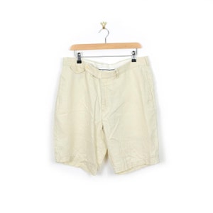 Polo Ralph Lauren Men&#39;s Cream Shorts - 36w