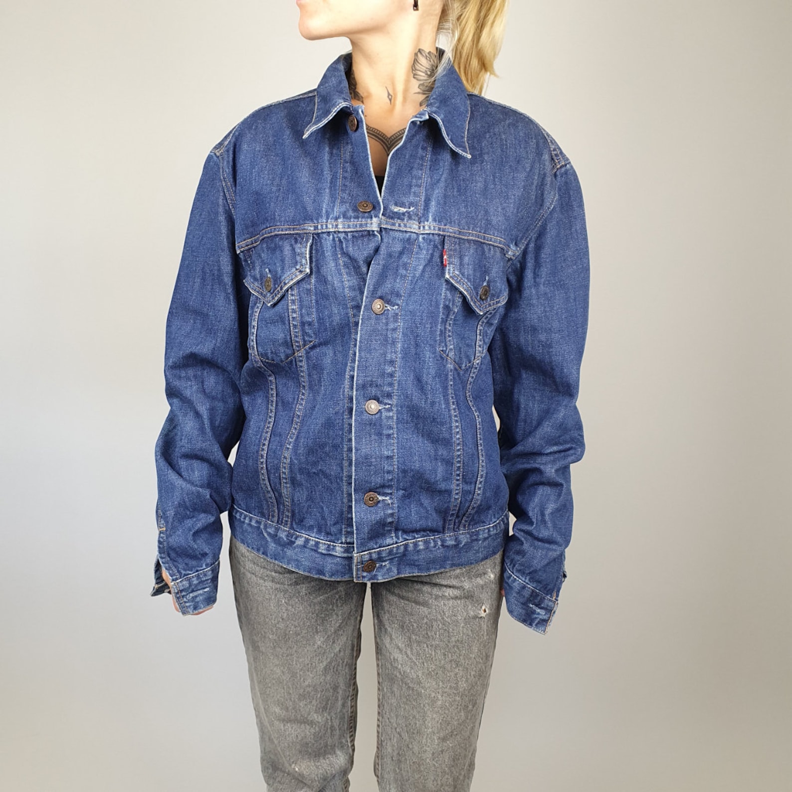 Vintage LEVIS Denim 70500 trucker jacket | Etsy