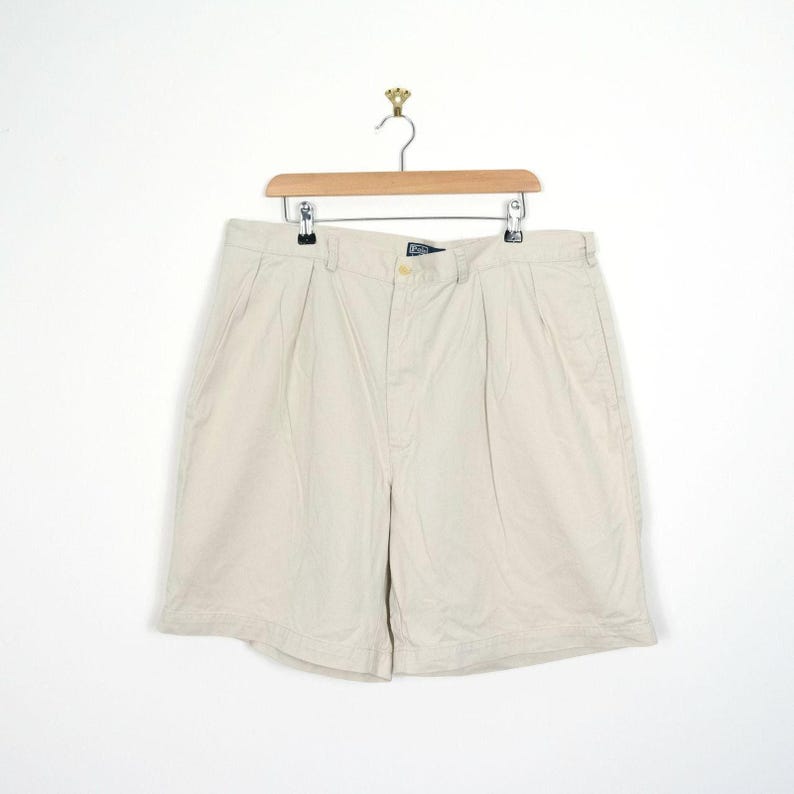Polo Ralph Lauren Beige Tyler Short Chino Cotton Shorts Size Men's 38-39w image 2