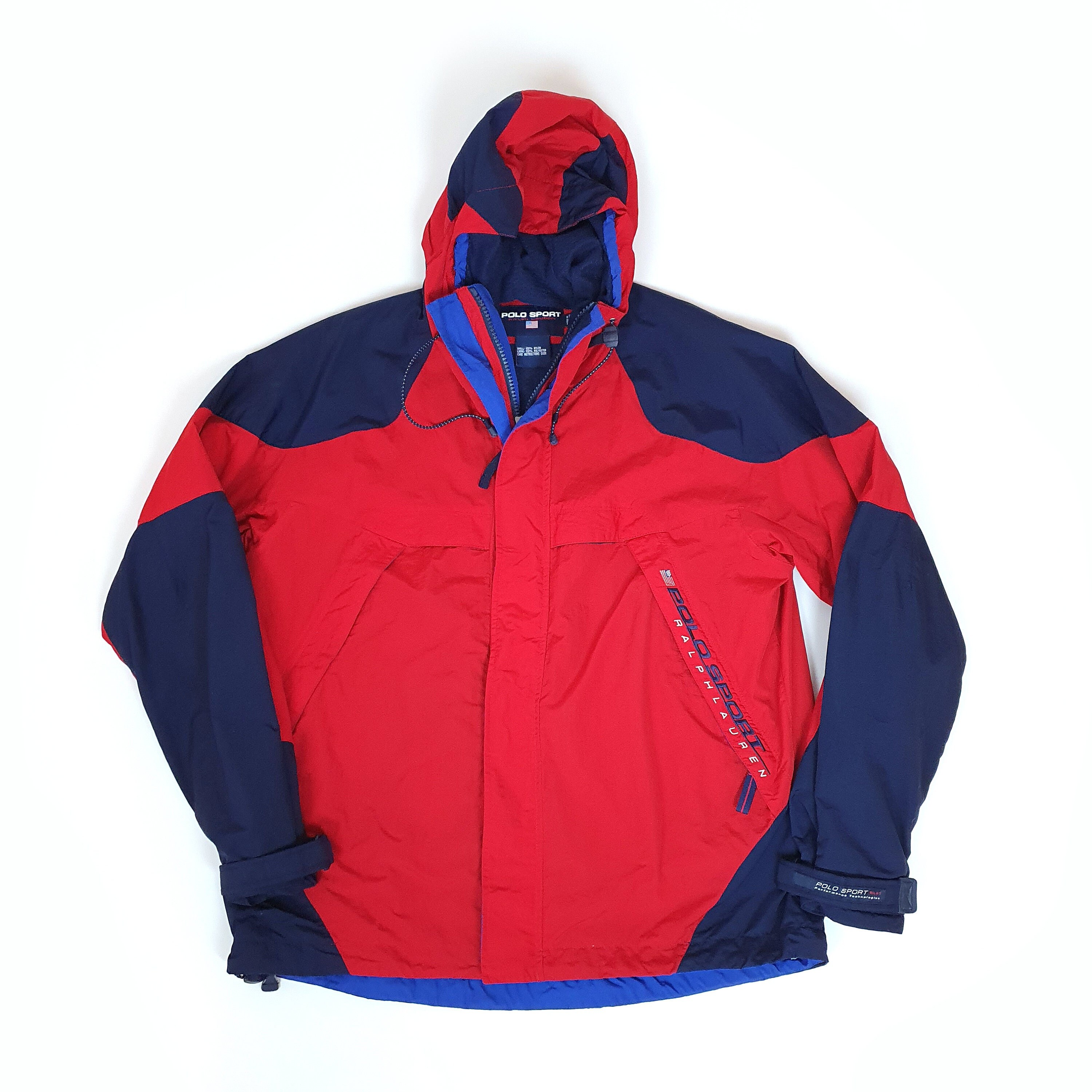polo windbreaker red