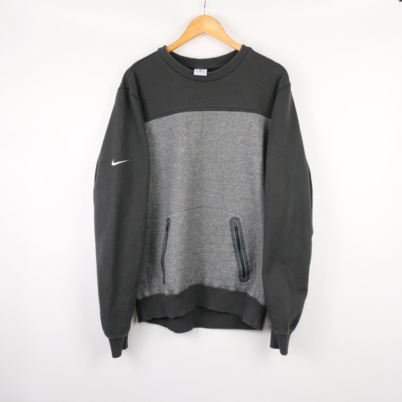 stussy nike grey sweatshirt