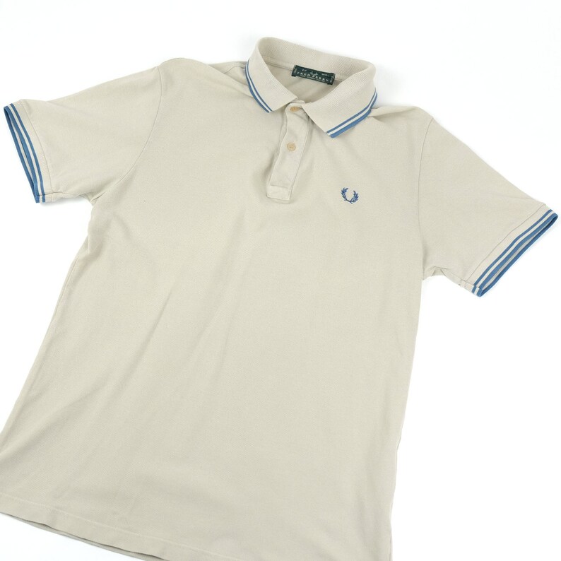 Vintage Fred Perry beige polo small size