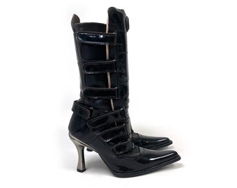 New Rock Women's Black Boots - uk3 36 eur