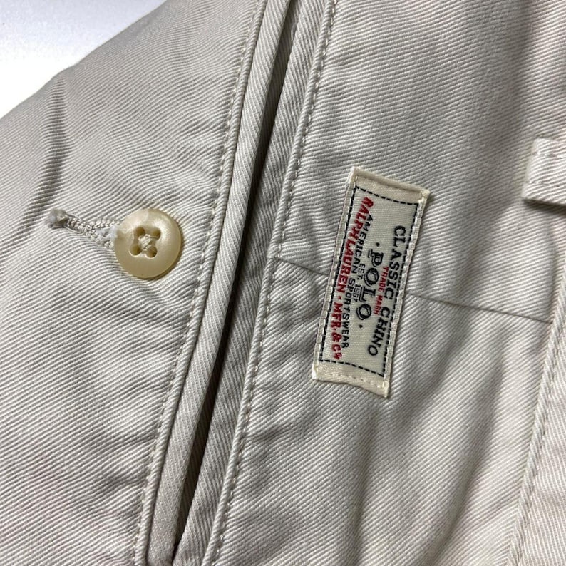 Polo Ralph Lauren Beige Tyler Short Chino Cotton Shorts Size Men's 38-39w image 4