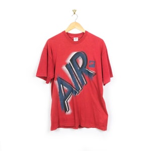 Vintage Nike Air single stitch red big logo T-Shirt Large - L
