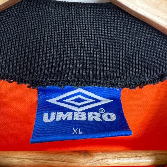 1990s Umbro Template L/S Activewear Goalkeeper Orange Shirt XL