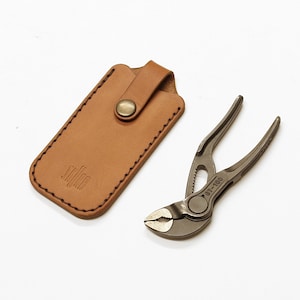 knipex cobra xs leather pocket slip with secure flap