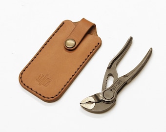 knipex cobra xs leather pocket slip with secure flap