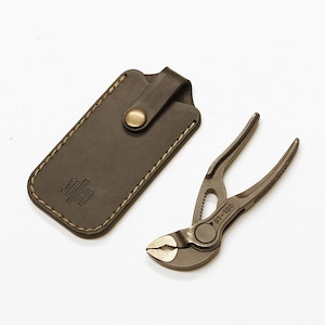 knipex cobra xs leather pocket slip with secure flap