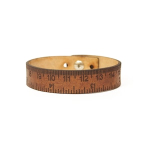 RULER BRACELET, SINGLE wrap wrist ruler bracelet with personalization