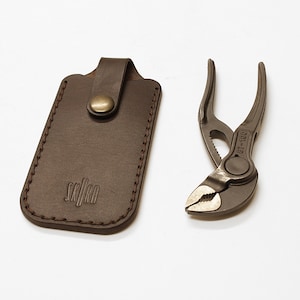 knipex cobra xs leather pocket slip with secure flap