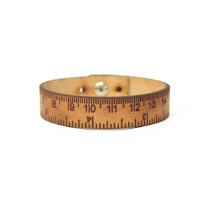 RULER BRACELET, SINGLE wrap wrist ruler bracelet with personalization