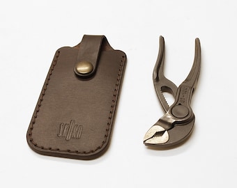 knipex cobra xs leather pocket slip with secure flap