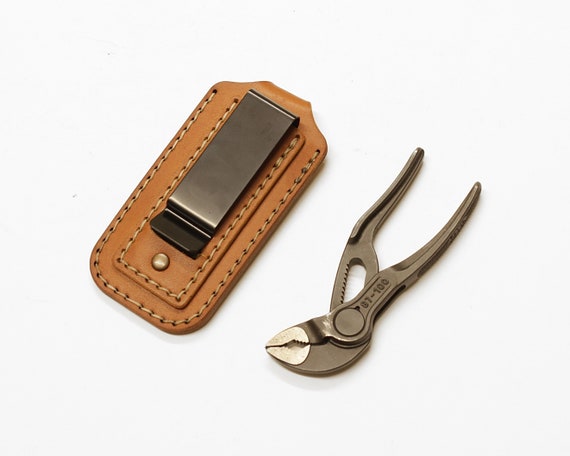 TSV808タイプ　ハンドメイド　hand wired　ラグ板　小型ケース Knipex Cobra Xs Leather Sheath With Flap for Everyday Carry, Edc