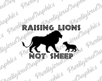 Raising Lions B&W - PNG, Sublimation Design, Digital Download, Sublimation Designs Downloads, Patriotic Designs, Sublimation Designs