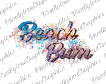 Beach Bum PNG, Sublimation Design, Digital Download, Sublimation Designs Downloads, Patriotic Designs, Sublimation Designs