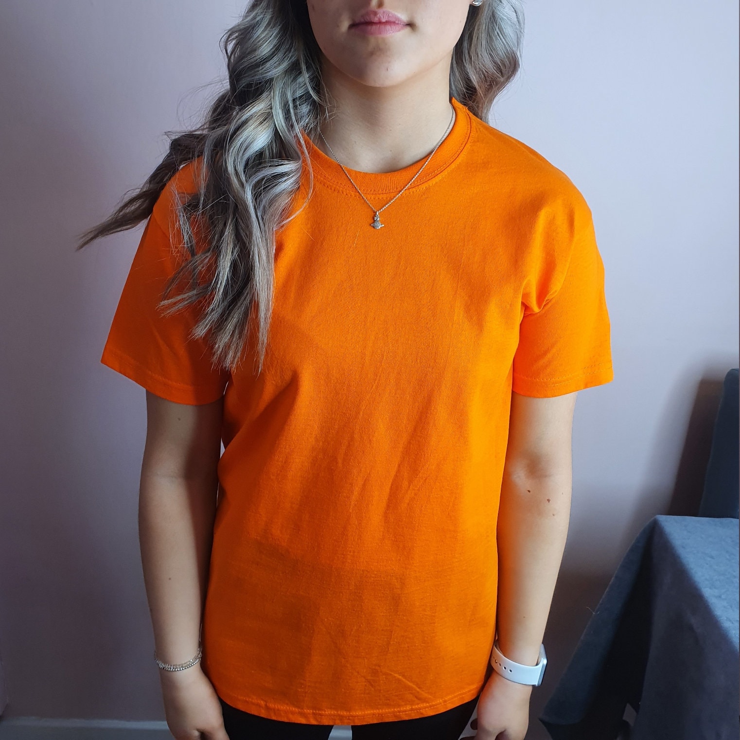 t-shirt met schouder embroidery