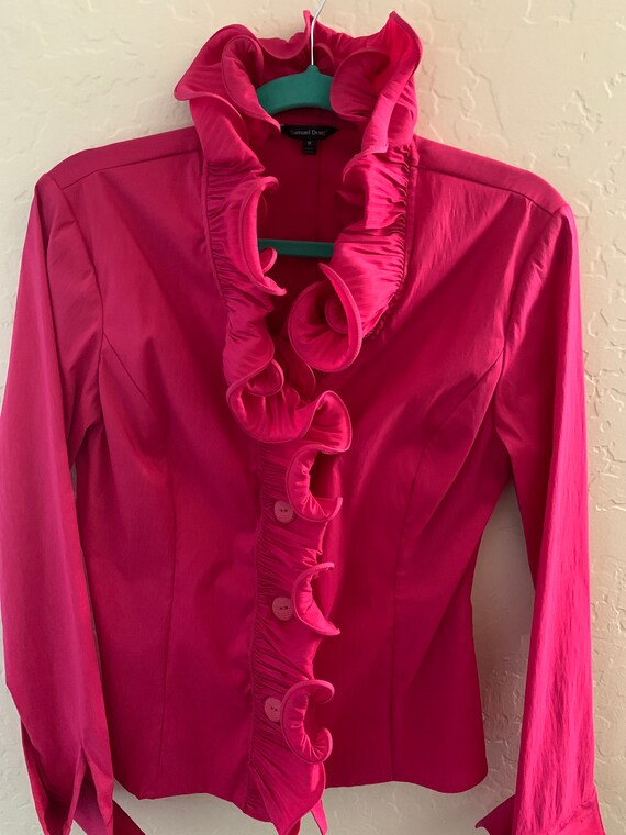 Hot Pink Vintage Ruffle