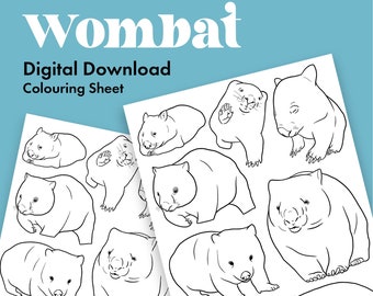 Wombat Digital Télécharger la page de coloriage