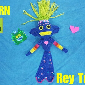 Crochet King Trollex PATTERN in Spanish | Trolls amigurumis PATTERN in Spanish | Trolls World Tour