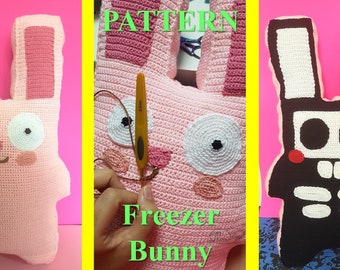 Freezer Bunny Double face Crochet Pattern in English | Freezer Bunny in amigurumi  | Freezer Bunny crochet pattern The Sims 4
